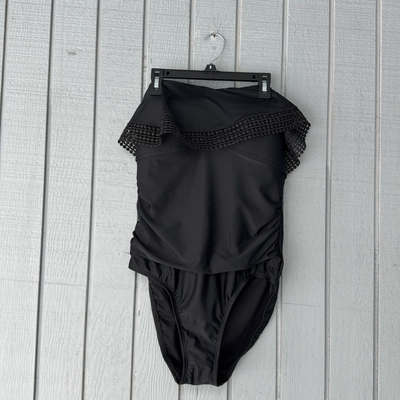 Kona One piece Black Swimsuit Size L - Picture 1 of 4